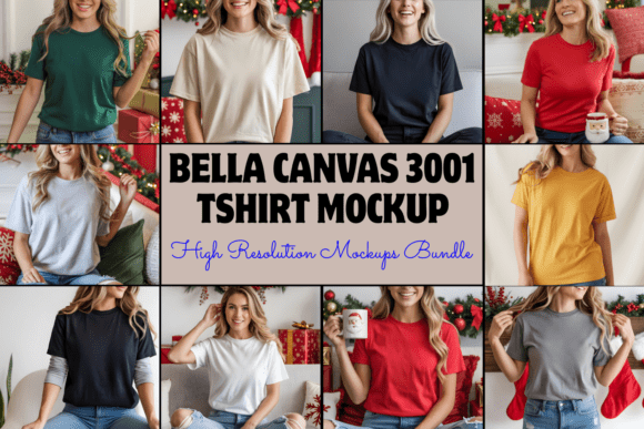 Download Bella Canvas 3001 Tshirt Mockups Bundle - Bella canvas 3001 tshirt Collection