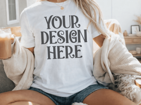 Download White Bella Canvas 3001 Tshirt Mockup 6 - Bella canvas 3001 tshirt Collection
