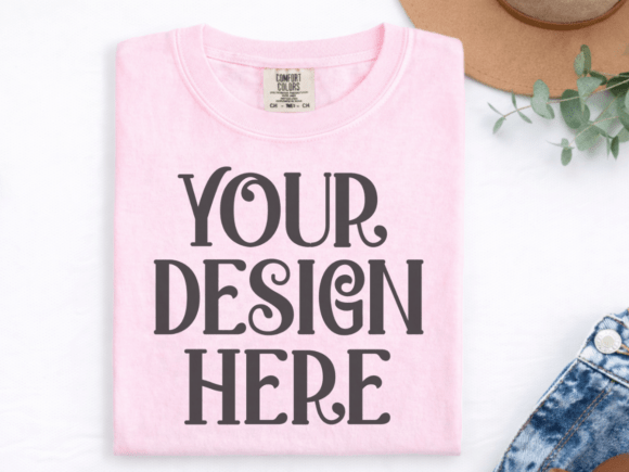Download Blossom CC1717 Flat Lay T-shirt Mockup - Flat lay Collection